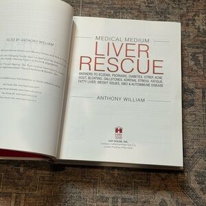 Medical Medium Liver Rescue by Anthony William - Red & White Cover